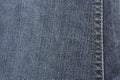 Blue jean texture. Blank denim textile background. Soft fabric. Flat cotton Royalty Free Stock Photo