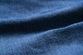 Blue jeans apparel and brown cord fabric wave background texture, cloth garment concept