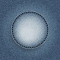 Blue jeans circle Royalty Free Stock Photo