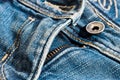 Blue jeans close up Royalty Free Stock Photo