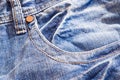Blue jeans closeup Royalty Free Stock Photo