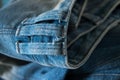 Blue Jeans Closeup Texture Background Royalty Free Stock Photo