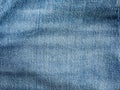 Blue jeans denim fabric texture background with diagonal weawing. Closeup, macro jeans background. Design element Royalty Free Stock Photo