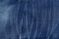 Blue jeans fabric background texture. Background denim texture. Denim jean cloth in blue color. Close up view. Flat lay background Royalty Free Stock Photo