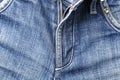 Blue jeans fly Royalty Free Stock Photo
