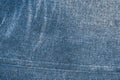 Blue jeans material texture or background Royalty Free Stock Photo