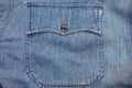 Blue jeans pocket Royalty Free Stock Photo