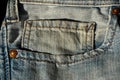 Blue jeans pocket parts