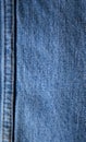 Blue jeans seam background Royalty Free Stock Photo