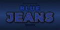 Blue Jeans text effect