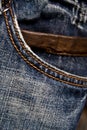 Blue jeans texture background Royalty Free Stock Photo