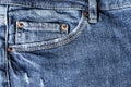 Blue jeans texture background Royalty Free Stock Photo