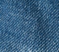 Blue Jeans Texture Background, Macro Denim Fabric Pattern, Cotton Wear Closeup, Textured Fiber Close Up Royalty Free Stock Photo