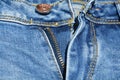 Blue jeans and zipper background