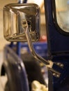 Blue Jeep CJ5 Side Mirror Royalty Free Stock Photo