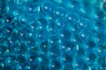 Blue jelly beads