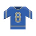 Blue jersey american football uniform element