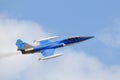 Blue jetfighter Royalty Free Stock Photo