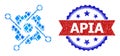 Blue Jevel Composition Smart Development Icon and Unclean Bicolor Apia Watermark