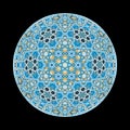 Blue jewish david star ball fractal