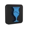 Blue Jewish goblet icon isolated on transparent background. Jewish wine cup for kiddush. Kiddush cup for Shabbat. Black