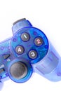 The blue joystick for controller play video game