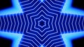 Blue kaleidoscope sequence patterns.Abstract multicolored motion graphics background. For yoga, clubs, shows, mandala