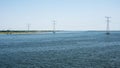 The blue Ketel lake in Flevoland