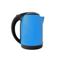 Blue kettle isolated on white Royalty Free Stock Photo