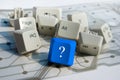 Blue key Royalty Free Stock Photo