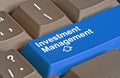 Key for investment management Royalty Free Stock Photo