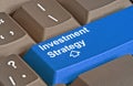 Key for investment strategy Royalty Free Stock Photo