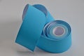 Blue kinesiology tape