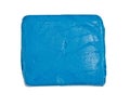 Blue kneaded eraser (putty rubber) Royalty Free Stock Photo