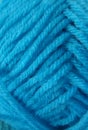 Blue kniting wool yarn Royalty Free Stock Photo