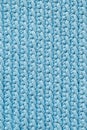 Blue knitted fabric texture background. Top view. Copy, empty space for text Royalty Free Stock Photo