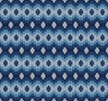 vector blue knitted pattern