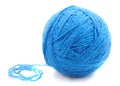 Blue knitted tangle