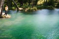 The Blue Krynica. mass pilgrimage for healing to Honey Spas , Slavgorod, Belarus Royalty Free Stock Photo