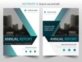 Blue label annual report brochure flyer design template vector, Leaflet cover presentation abstract flat background, Royalty Free Stock Photo