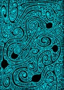 Blue Labyrinth Wallpaper Poster Background Royalty Free Stock Photo