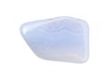 blue lace agate (Chalcedony) gem stone isolated