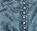 Blue Lace and Diamond Buttons Royalty Free Stock Photo