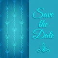 Blue lace save the date