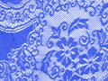 Blue lace on white, detail, floral background