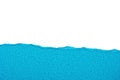 Blue lacerated paper for your illustrations Royalty Free Stock Photo