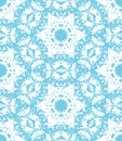 Blue lacy floral pattern