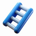 Blue Ladder Icon in 3D Design with Transparent Background for Digital Usage and Creative Projects Royalty Free Stock Photo