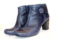 Blue ladies boots Royalty Free Stock Photo