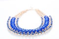 Blue Ladies necklace Royalty Free Stock Photo